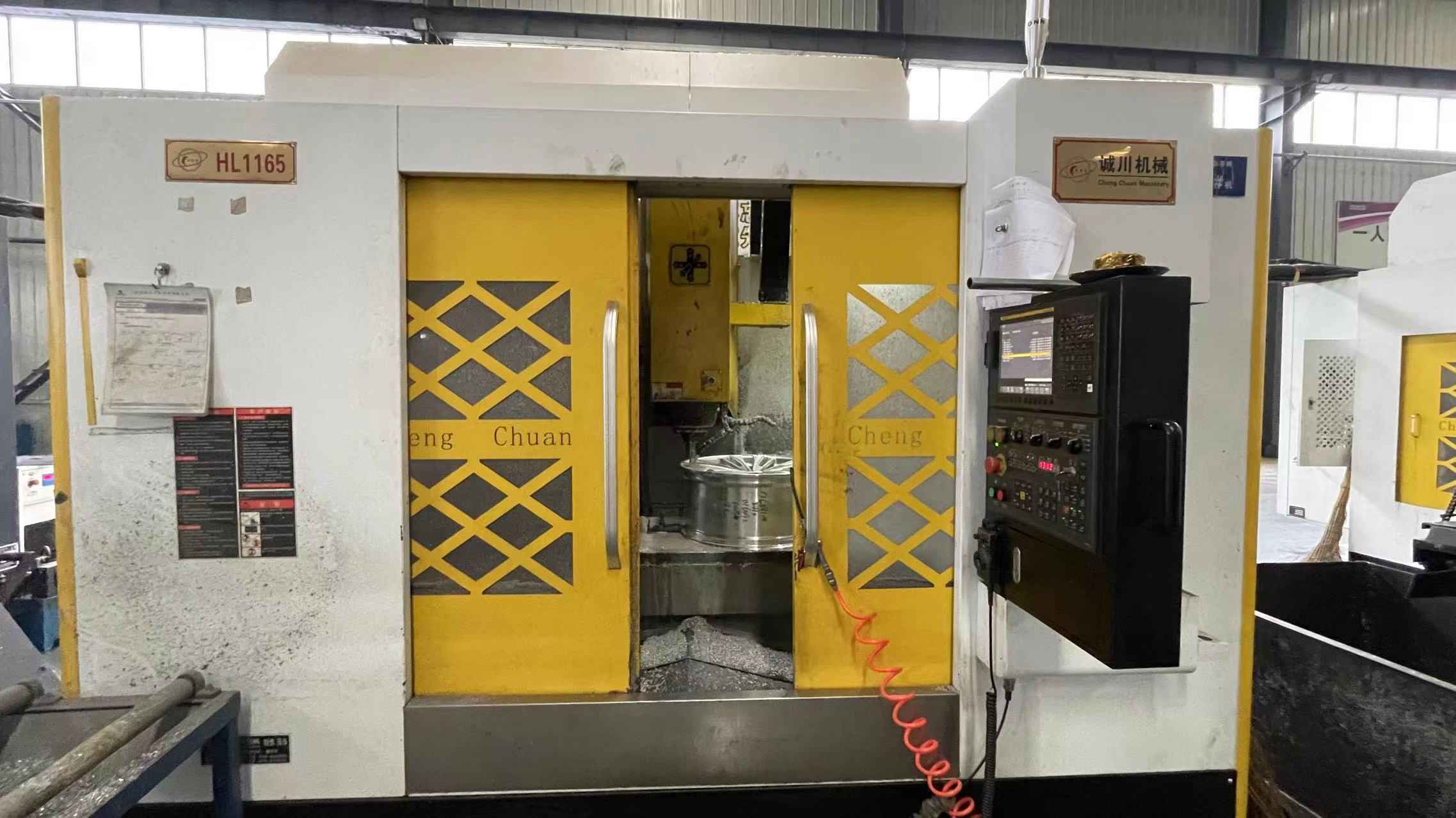 CNC milling a wheel face
