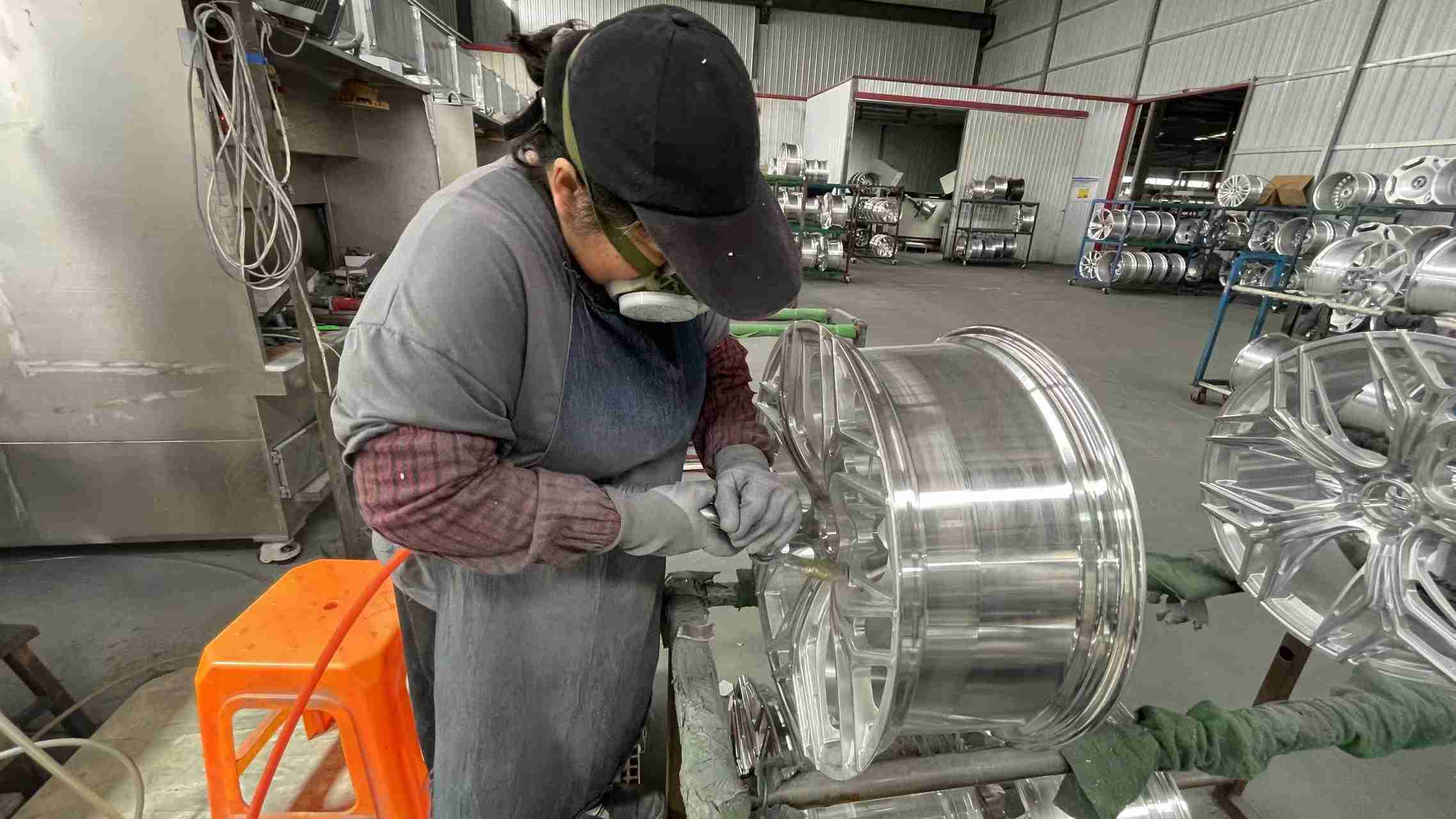 Wheel grinding and surface prep